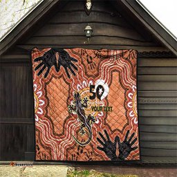 Personalised Australia Lizard NAIDOC Week 2026 Quilt 50 Years of Deadly Aboriginal Art LT14