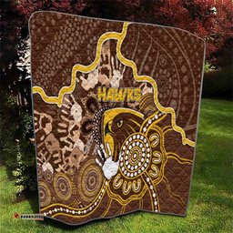 Hawks Football Quilt Aboriginal Dot Art Pattern DT05