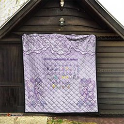 Epilepsy Awareness Alphabet Quilt Purple Ribbon Butterfly Cute Style DT05