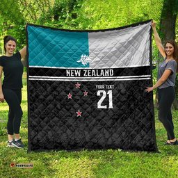 Custom NZ Cricket Pride Quilt Silver Fern Fan Supporter Apparel LT9