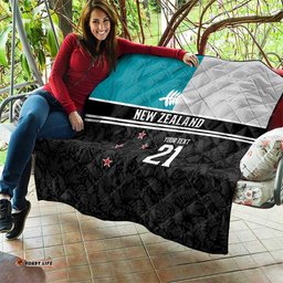 Custom NZ Cricket Pride Quilt Silver Fern Fan Supporter Apparel LT9