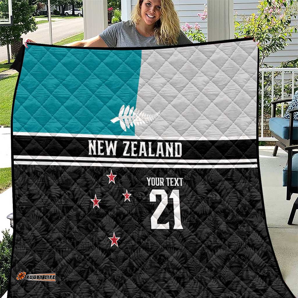 Custom NZ Cricket Pride Quilt Silver Fern Fan Supporter Apparel LT9