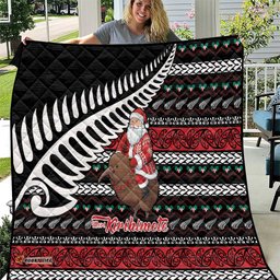 New Zealand Kiwi Santa Christmas Quilt He Wairua Kirihimete LT9