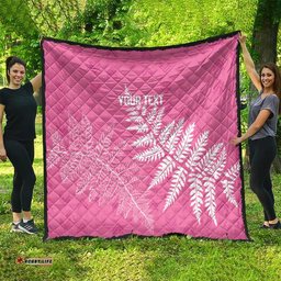 New Zealand Lawn Bowls Breast Cancer Personalized Quilt Wrap-Around Silver Fern LT7
