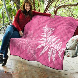 New Zealand Lawn Bowls Breast Cancer Personalized Quilt Wrap-Around Silver Fern LT7