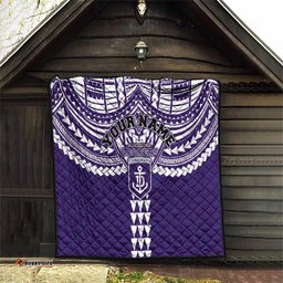 Personalized Fremantle Dockers Quilt Polynesian Tribal Pattern Heritage Football TS04