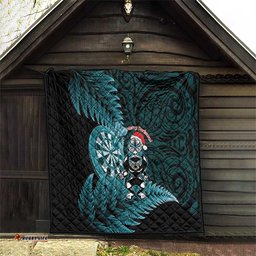 New Zealand Darts Christmas Quilt Maori Fern Merry Dartsmas LT14