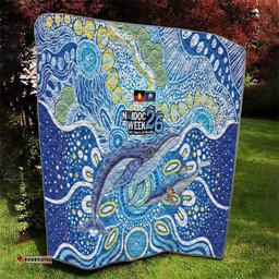 NAIDOC Week 2026 Quilt Dreaming of Whales Aboriginal Dot Art LT9