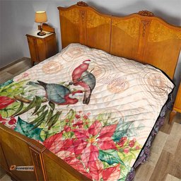 Merry Christmas Aussie Aboriginal Quilt Rosebreasted Cockatoo Pastel LT7