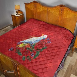 Merry Cocka-mas Quilt Australia Christmas Red Art LT9