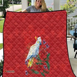 Merry Cocka-mas Quilt Australia Christmas Red Art LT9