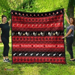 New Zealand Darts Christmas Quilt Merry Xmas Aotearoa Maori Red LT14