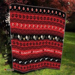 New Zealand Darts Christmas Quilt Merry Xmas Aotearoa Maori Red LT14