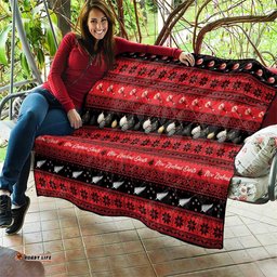 New Zealand Darts Christmas Quilt Merry Xmas Aotearoa Maori Red LT14