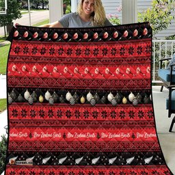 New Zealand Darts Christmas Quilt Merry Xmas Aotearoa Maori Red LT14