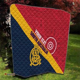 Custom South Australia Cricket Quilt Go Champions - Aboriginal Art LT14