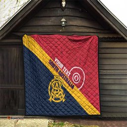 Custom South Australia Cricket Quilt Go Champions - Aboriginal Art LT14