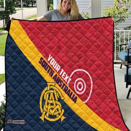 Custom South Australia Cricket Quilt Go Champions - Aboriginal Art LT14