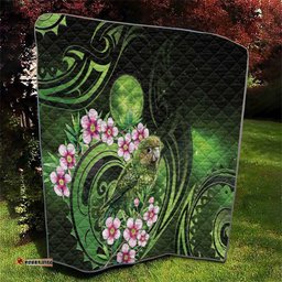 New Zealand Aotearoa Kakapo Quilt Maori Pattern With Manuka Galaxy Style LT05
