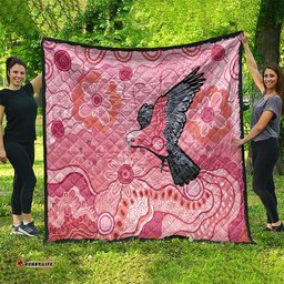NAIDOC Week Aussie Indigenous Quilt Aboriginal Galah Bird Contemporary Art LT7