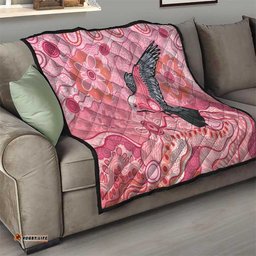 NAIDOC Week Aussie Indigenous Quilt Aboriginal Galah Bird Contemporary Art LT7