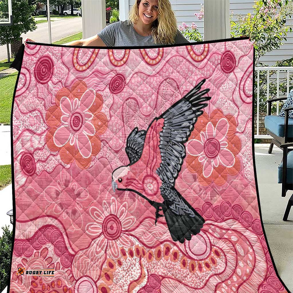 NAIDOC Week Aussie Indigenous Quilt Aboriginal Galah Bird Contemporary Art LT7