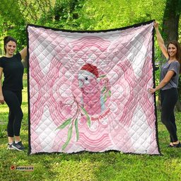 Funny Pink Galah Australia Christmas Quilt Eucalyptus Blossoms Aboriginal Art LT14