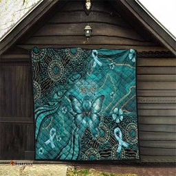 Ovarian Cancer Awareness Quilt This Is What A Fighter Looks Like DT05