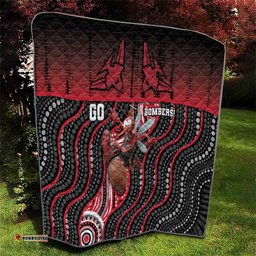Essendon Go Bombers Quilt Don The Sash DT05