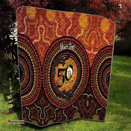 NAIDOC Week 2026 Personalised Quilt 50 Years of Deadly Lizard Kangaroo Aboriginal Art LT14