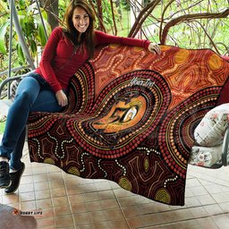NAIDOC Week 2026 Personalised Quilt 50 Years of Deadly Lizard Kangaroo Aboriginal Art LT14