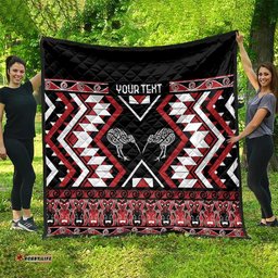 Personalised Taniko Motifs Aotearoa Quilt Waitangi Kowhaiwhai Kiwi LT7