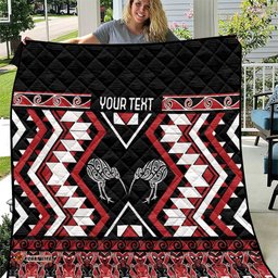 Personalised Taniko Motifs Aotearoa Quilt Waitangi Kowhaiwhai Kiwi LT7