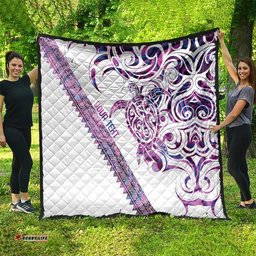 Mawhero Paua shell Kowhaiwhai Taniko Personalised Quilt Turtle Tattoo Maori Tribal Style LT9