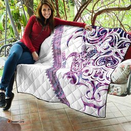 Mawhero Paua shell Kowhaiwhai Taniko Personalised Quilt Turtle Tattoo Maori Tribal Style LT9