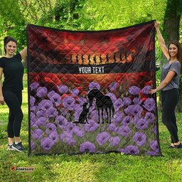 Personalised ANZAC Day Quilt Remembering the Animals of War LT19