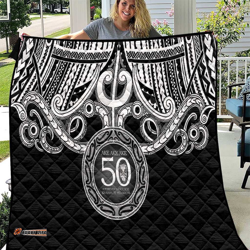 Kia Kaha Te Reo Maori New Zealand Quilt 50th Anniversary Ake Ake Ake LT14