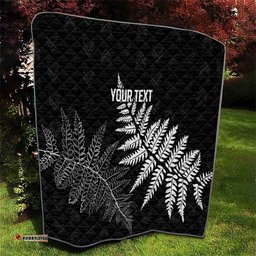 New Zealand Lawn Bowls Personalized Quilt Wrap-Around Silver Fern LT7