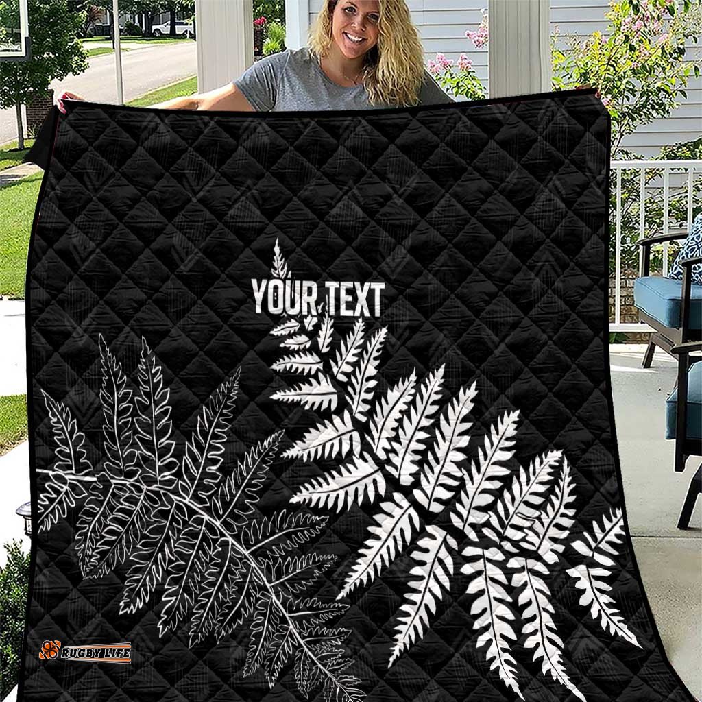 New Zealand Lawn Bowls Personalized Quilt Wrap-Around Silver Fern LT7
