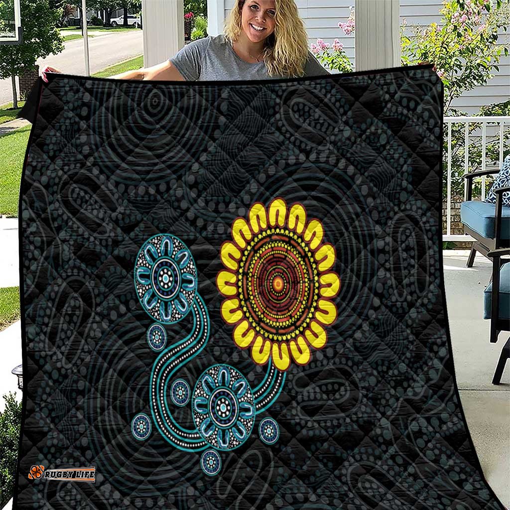 NAIDOC 50 Years of Deadly Quilt Sun Aboriginal Dot Art LT19