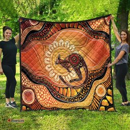 Indigenous Kangaroo Australia Quilt Australian Aboriginal Art Proud LT14