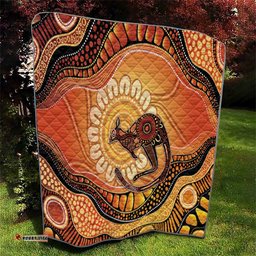 Indigenous Kangaroo Australia Quilt Australian Aboriginal Art Proud LT14
