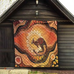Indigenous Kangaroo Australia Quilt Australian Aboriginal Art Proud LT14