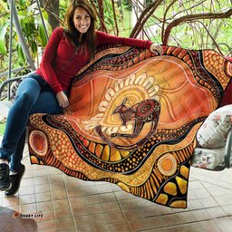 Indigenous Kangaroo Australia Quilt Australian Aboriginal Art Proud LT14