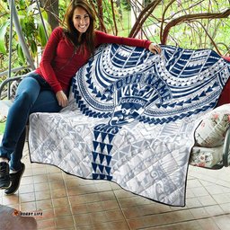 Personalized Geelong Cats Quilt Polynesian Tribal Pattern Heritage Football TS04