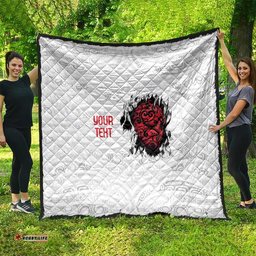 New Zealand Maori Heart Tribal Personalised Quilt Polynesian Patterns LT9