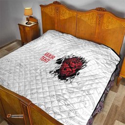 New Zealand Maori Heart Tribal Personalised Quilt Polynesian Patterns LT9