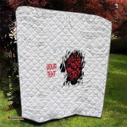New Zealand Maori Heart Tribal Personalised Quilt Polynesian Patterns LT9