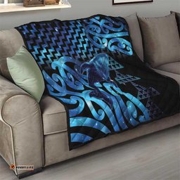Humpback Whale Matariki New Zealand Quilt NZ Maori Paikea Poutama Luxury Blue LT14