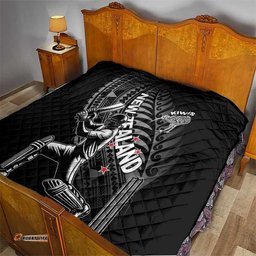 New Zealand Cricket Quilt Maori Kiwi Black Fern LT01